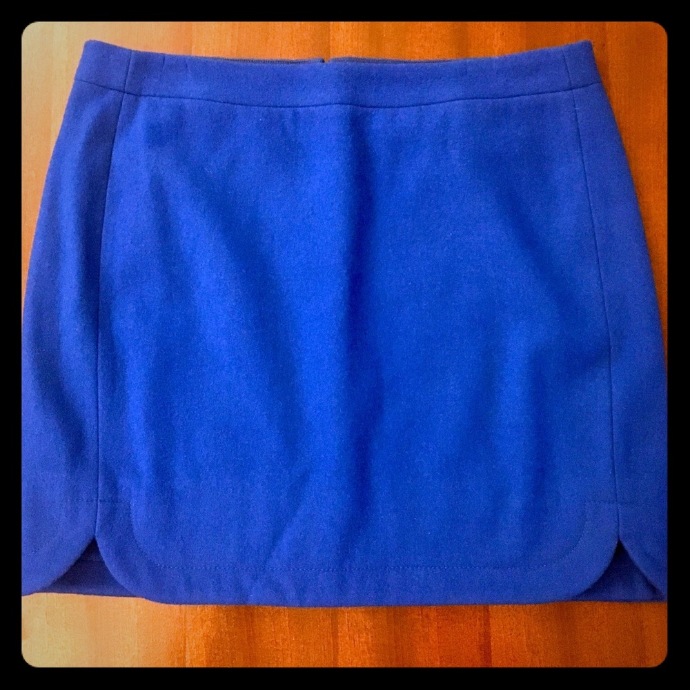 J Crew Wool Winter Skirt Size 8